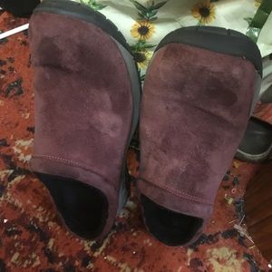 Slip on mules by Merrell.